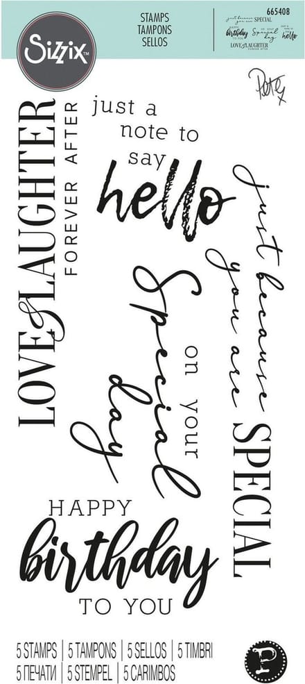 Clear stamps sunnyside 6- Sizzix