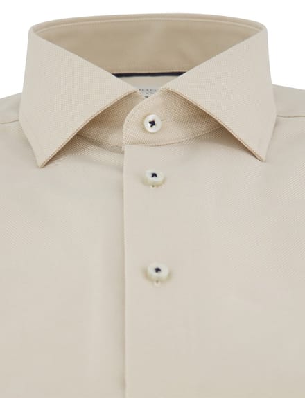 Beige katoenen overhemd Eterna 1863 Modern Fit