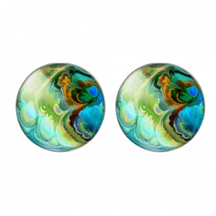 Clip Oorbellen Ora 2 cm groen