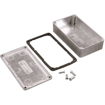 Hammond Electronics 1550WPBK Universele behuizing 80 x 55 x 25 Aluminium Zwart 1 stuk(s)