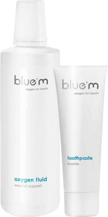 Bluem Oxygen Fluid en Fluoride Tandpasta Pakket