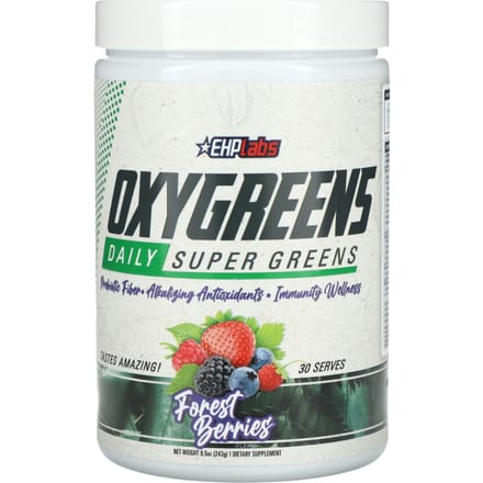 EHPlabs, OxyGreens Daily Super Greens, Bosbes, 8,5 oz (243 gram)