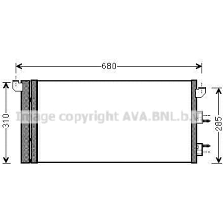 Condensator, airconditioning AVA COOLING FTA5293D AVA