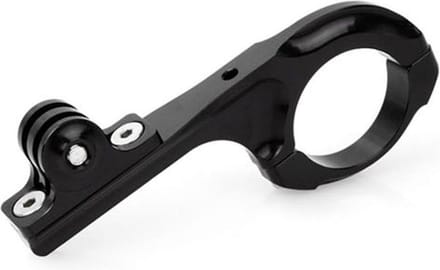 Shop4 - GoPro HERO6 Fietshouder - Verlengde Stuurhouder Zwart