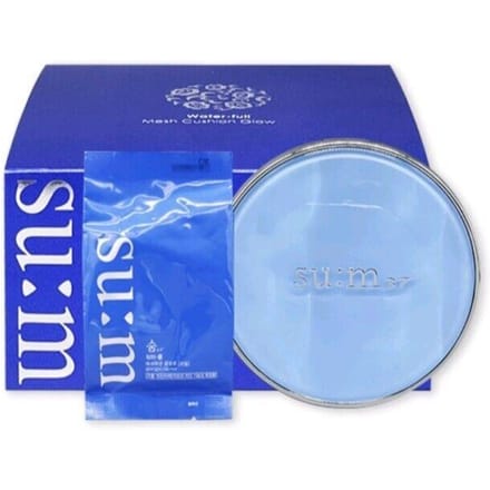 su:m37 Water-Full Mesh Cushion Glow SPF No.1 Light Beige 50+ / PA+++ 15g x 2 ea gray