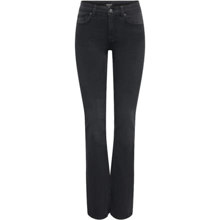 Only Onlblush mw flared smu dnm pim black denim