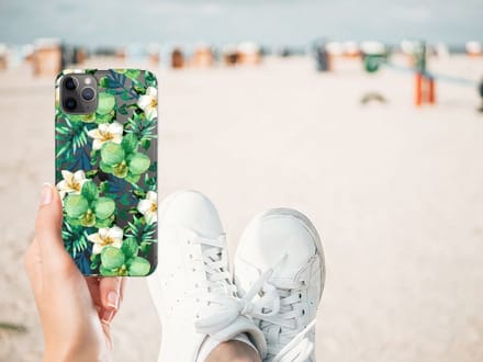 Apple iPhone 11 Pro Max TPU Case Orchidee Groen