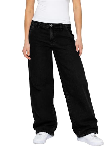 Enzo | Dames Baggy Jeans