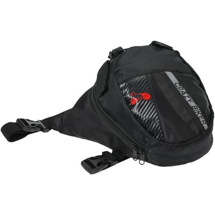 Draagbare waterdichte motorfiets heuptas Outdoor beenzak Elastische riem motorfiets heuptas black