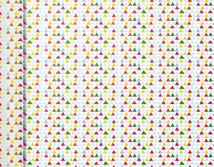 Clairefontaine geschenkpapier/inpakpapier 'Tiny Rolls vierkanten rood'