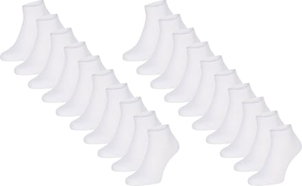 Mario Russo - Heren Sokken 10-Pack Sneaker Sokken - Wit - Maat 43-46