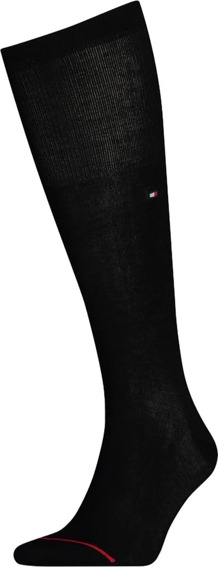 Tommy Hilfiger Tailored Mercerized Kneehigh (1-pack) - heren kniekousen - zwart