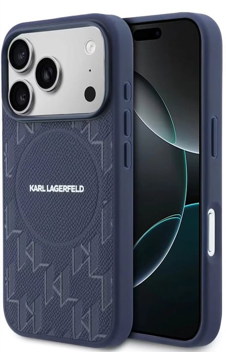 Karl Lagerfeld Back cover voor Apple iPhone 17 Pro Max in de kleur Navy