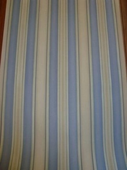 Strepen blauw behang rasch vinyl 457018