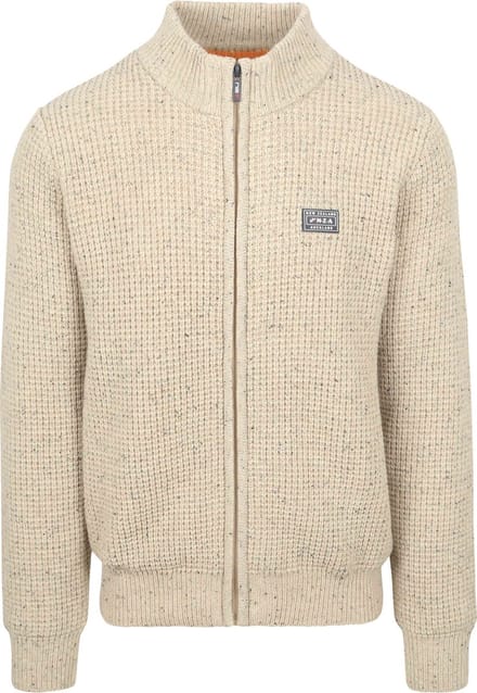 NZA - Ecru wollen half zip knitwear