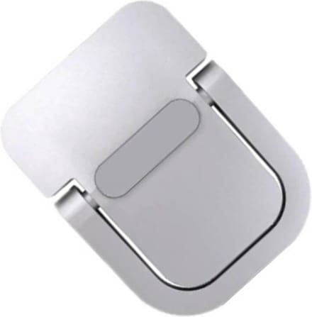 Laptop pootjes - Kantelbaar - Aluminium - Met plakstrip - Zilver