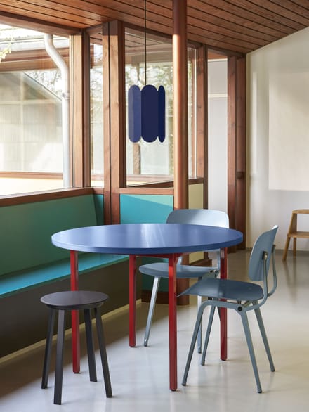 HAY Two Colour Tafel rond - blauw - red - Ø 120 cm