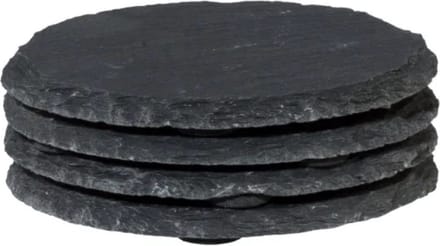 Mix en Match - Onderzetters - 4 stuks - Leisteen - Grijs - Duurzaam - 10cm
