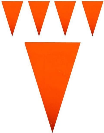 Vlaggenlijn oranje 10 meter
