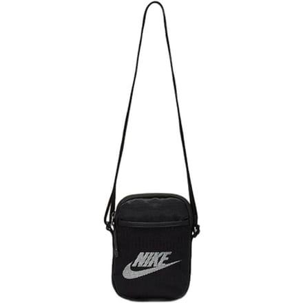 Sac Bandoulière Nike Heritage en Polyester, Petit Sac Bandoulière Unisexe Noir BA5871-010 Small gray