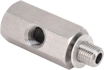 M10x1.0 Oliedruk Sensor Adapter Tee voor Turbo Aansluiting - Geschikt voor Diverse Modellen, Hoogwaardige Staal, Eenvoudige Installatie