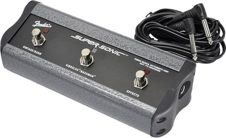 Fender 69285000 footswitch, 3 buttons, Super-Sonic, with 1/4 jack
