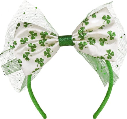 Boland - Tiara Shamrock bow - Één maat - Volwassenen - Vrouwen