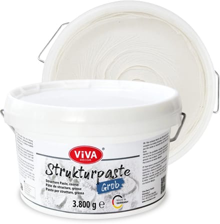 Strukturpaste Grob 3,8 kg, White (2200 ml)