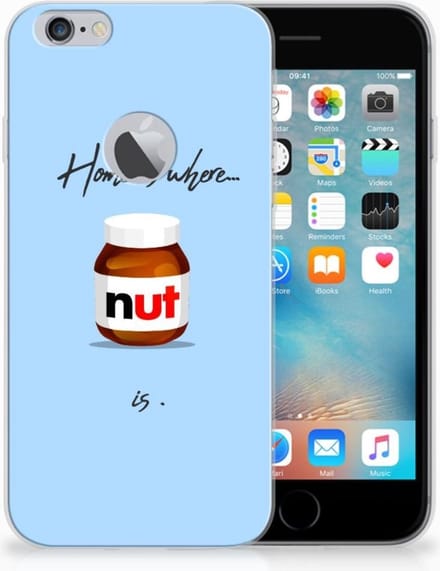 Back Cover voor Apple iPhone 6 Plus | 6s Plus Siliconen Case Nut Home