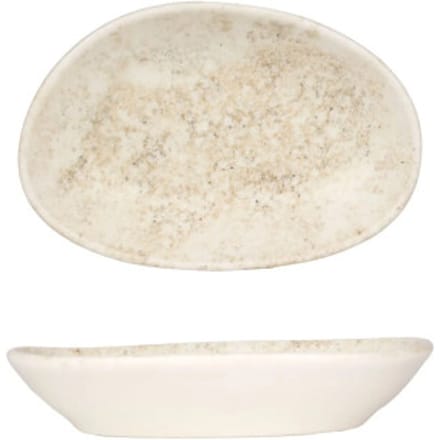 Bonna Serveerschaal - Nacrous - Porselein - 15 cm - set van 4