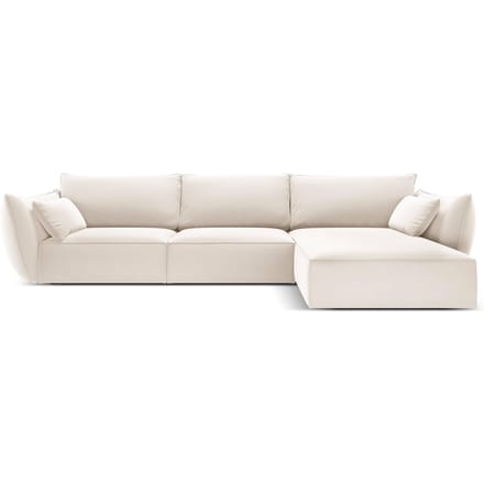 Hoekbank Vanda rechts velvet | Mazzini Sofas