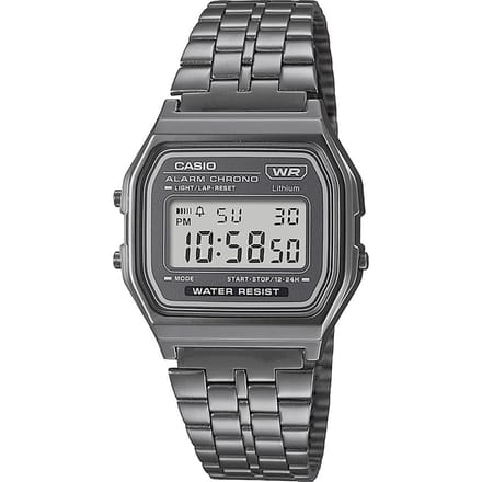 Casio Vintage Iconic A158WETB-1AEF  Unisex Horloge 36,3 mm - Grijs