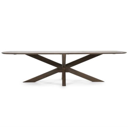 Eleonora Eettafel Nikki Deens ovaal Mangohout 280x100cm - bruin