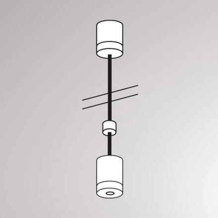 Molto Luce Afhanghoogte voor Volare rail, 100cm, wit