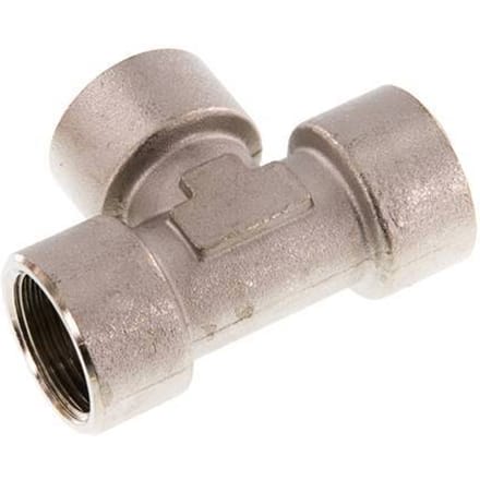 G 3/4'' Vernikkeld Messing T-stuk 16 Bar - FL3T-F-BN-034G