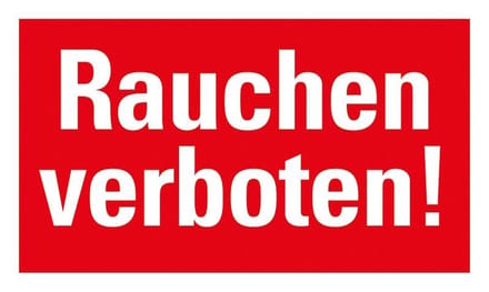 Pickup kunststoff Schild 25x15 cm RAUCHEN VERBOTEN