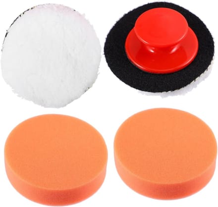 Polijstpads Set - Spons Applicator - Auto Polijsten - Herbruikbaar & Wasbaar - 97 cm Diameter - Oranje