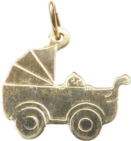 Gouden babywagen hanger