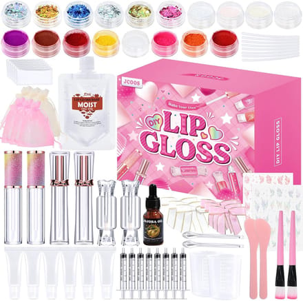 Lipgloss Maken Kit - DIY Lippenbalsem Set - Creatief Knutselen - Hydraterende Ingrediënten - 22 x 15 x 8 cm