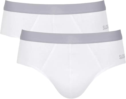 sloggi men GO ABC 2.0 Brief 2P Heren Onderbroek - WHITE - Maat M