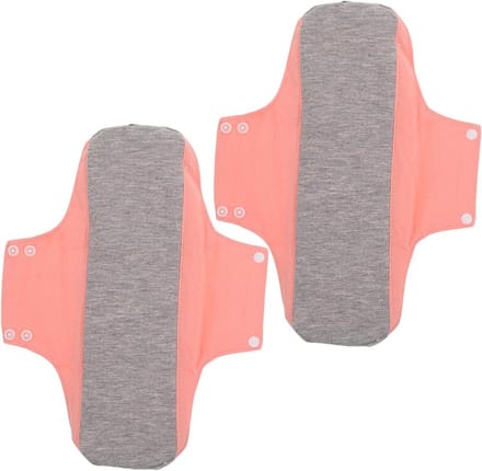Herbruikbare Inlegkruisjes - Wasbare Pads - Postpartum Zorg - Ultradun Absorberend - 2 Stuks - Roze