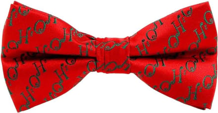 Kerst vlinderdas - bow tie - vlinderstrik kerstmis - heren - verstelbaar - Ho Ho Ho