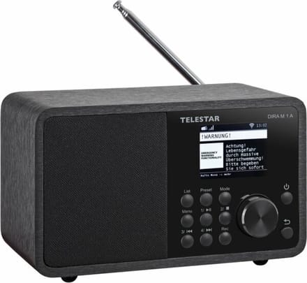 Telestar DIRA M1A - Internetradio - DAB+ / FM Radio - Bluetooth - USB - WiFi - Zwart