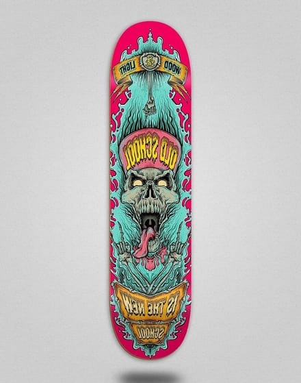 Houten Skateboard Deck - New School Board - Street Cruisen - Kwaliteit Constructie - 8.5 Inch - Rood