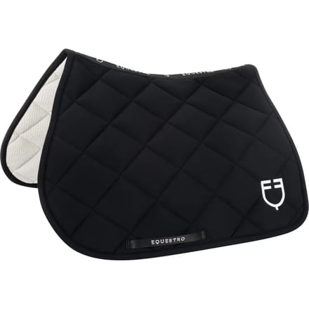 Springzadel met geborduurd logo voor paard Equestro