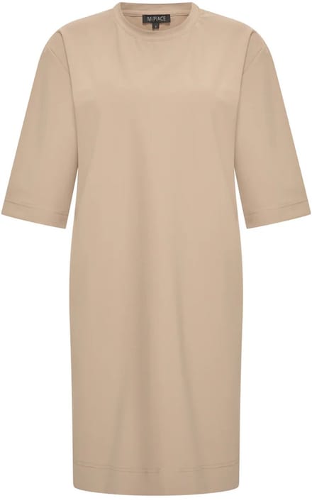 MI PIACE - Bonded Travel Jurk Midi 202682 Latte - Maat : XS