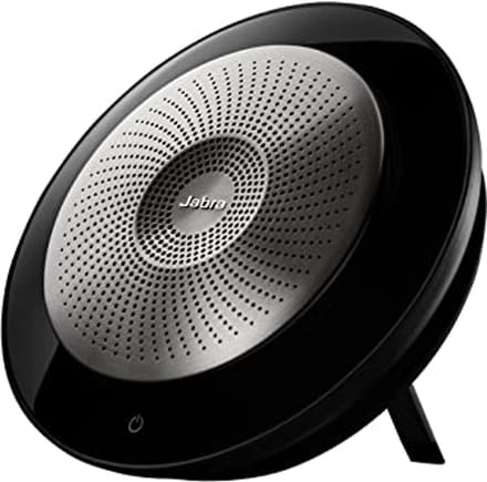 Draagbare Speakerphone - Conferentie speaker - Zakelijke gesprekken - Omni-directionele microfoon - 120 mm diameter - Zwart