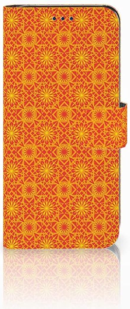 Samsung Galaxy S8 Telefoon Hoesje Batik Oranje