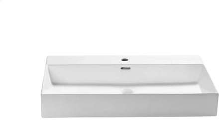 DutchLine - Tight Wastafel 80 - Glans Wit - 1 Kraangat