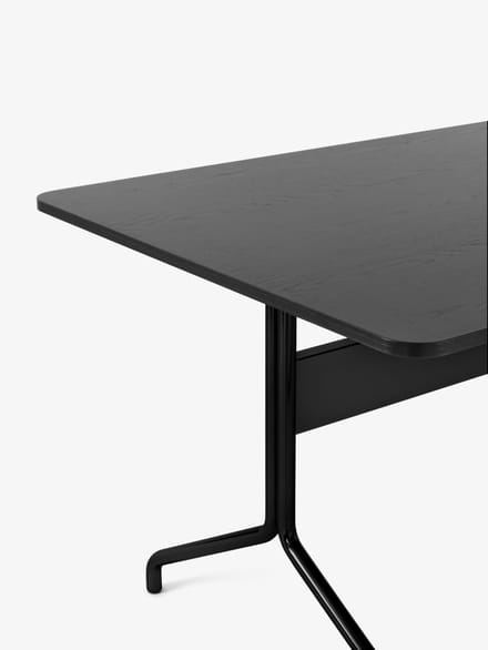 &Tradition Pavilion Eettafel AV18, AV19 & AV24 - zwart - verchroomd - 200 x 90 cm